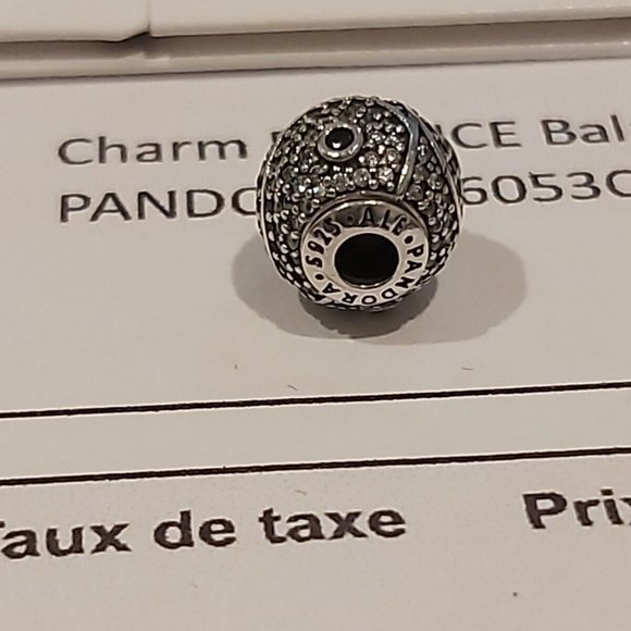 Authentic PANDORA *RETIRED* ESSENCE Balance YIN-YANG charm w/CZ's 796053CZ - Picture 3 of 9